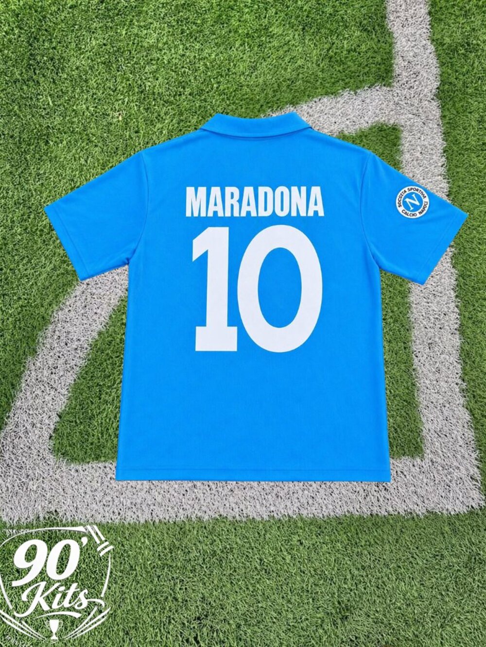 Maradona #10 Napoli 87/88 Retro Soccer Jersey Men’s Classic Blue